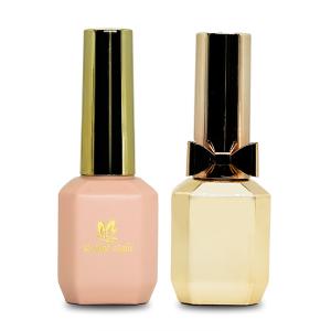 China ISO20001 SGS Gold Plated 8ml Nail Polish With Bow On Bottle factory
