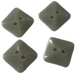 2 Hole Plastic Square Shirt Buttons Convex Face With Rainbow Effect