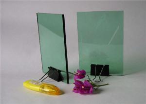 China Professional Decorative Tinted Glass , French Green Float Glass For Curtain Wall factory