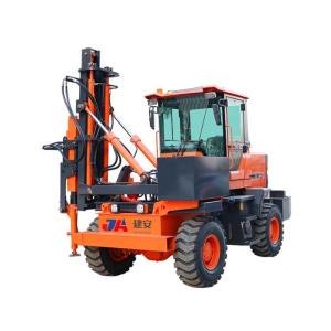 China Construction Pile Driver Machine Hydrualic Guardrail Pile Driving Machine factory