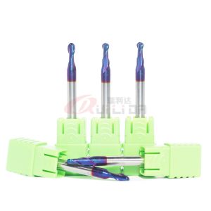 China 2 Flutes Ball Nose End Mill 2mm 30 Degree For High Hardness Mold Steel on sale