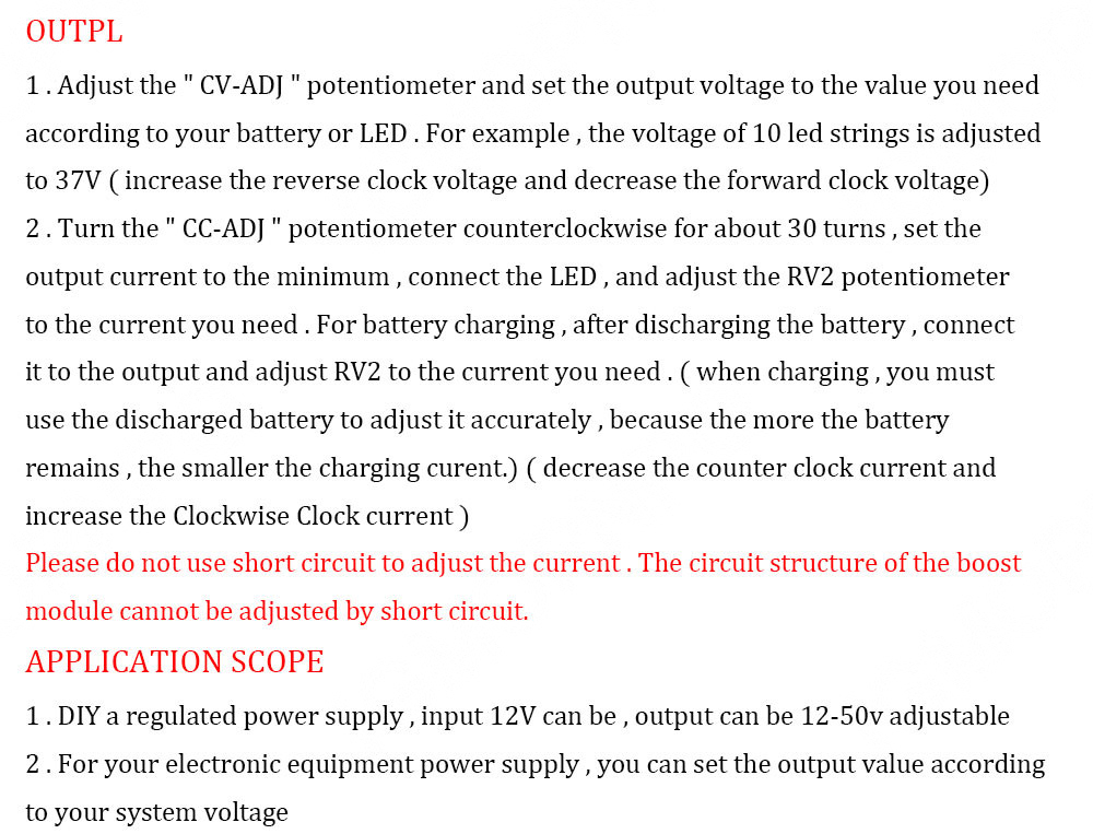 DC 400W 15A Step-up Boost Power Module LED Driver 8.5-50V to 10-60V Voltage Charger
