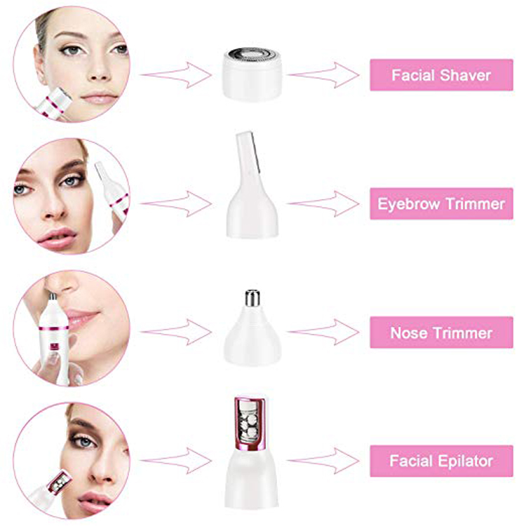 7 In 1 Ladies Personal Care Products Electric Manicure Set Eyebrow Nose Trimmer Women Grooming Kit