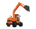 Four Wheel Drive Excavator 6 Ton Wheel Excavator For Salt Stone Cotton Industry