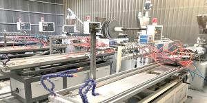 China 10MM 12MM Plastic Pvc Ceiling Extrusion Line Pvc Panel Making Machine Production Line factory