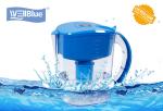 Alkaline Mineral Water Pitcher Fast Filtering , Plastic Water Purifier Jug 3.5L