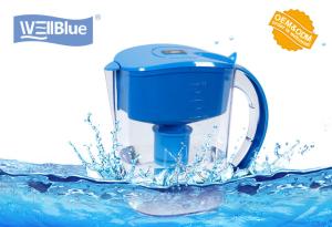 China WellBlue Alkaline Water Pitcher with High PH Level 8 ~ 10 and ORP - 180 MV factory
