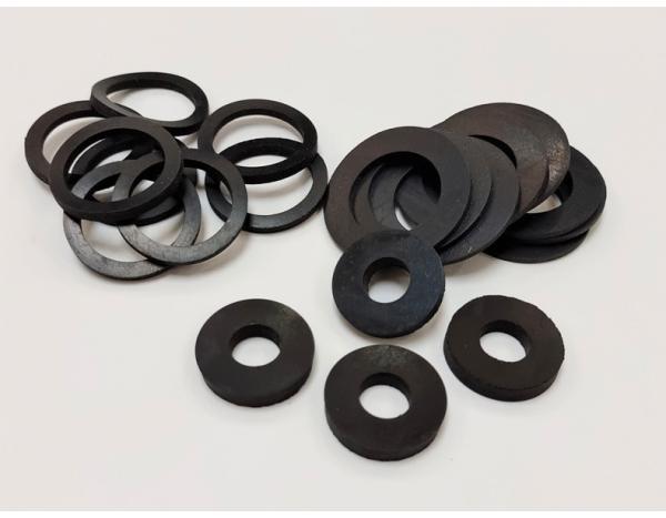 FKM FPM NBR EPDM HNBR Flat Shape O Rings Hardness 90 Black Color Flat Shape