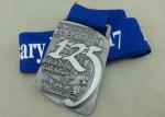 Zinc Alloy Die Casting Medals 3D Awards Sport Medals , Running Marathon Ribbon