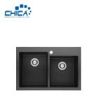 Granite Composite Kitchen Double Bowl Under Mount Granite Kitchen Sink For House