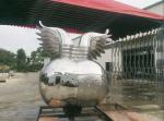 Customized Stainless Steel Garden Sculptures , Abstract Metal Art Sculptures