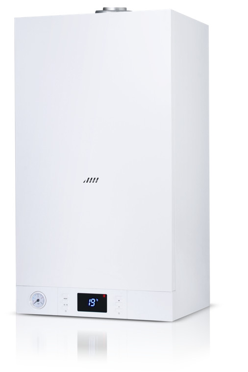 LED Display White Grey Wall Hung Combi Boiler 32KW Energy Saving