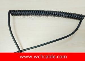 China UL Spring Cable, AWM Style UL21761 20AWG 3C VW-1 105°C 90V, TPE / TPU factory
