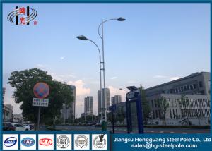 China RAL Powder Coated Round Style Parking Lot Light Poles For Street Lighting factory
