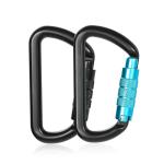 25kN Hammock Aluminum 0 Shape Carabiners for Camping and Outdoor Snap Hook