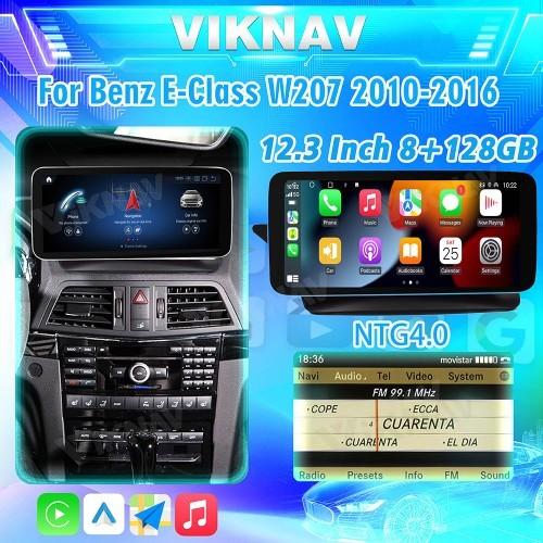 Viknav 12.3 Inch Android Car Radio For Mercedes Benz E W207 2010-2016 GPS