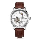 Automatic mechanical movt stainless steel caseback wrist watch for men