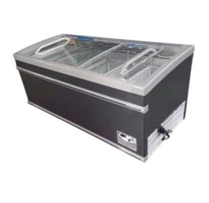 China Smooth glass door freezer refrigerator supermarket large capacity factory