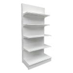 Factory custom color size metal super markat racks white gondola shelving