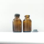Rubber Stopper Sealed Amber Glass Injection Vial in 20ml 30ml 100ml Capacity
