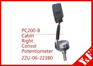 China Komatsu Excavator Electric Parts PC200-8 Cabin Right Consol Potentiometer 22U-06-22380 factory