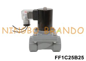 China 1'' DN25 Anti Corrosive Solenoid Valve With CPVC Body 24V 110V 220V factory