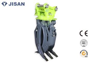 China Two Cylinders Hydraulic Log Grapple , Sunward SWE60 SWE70 Rotating Grapple For Excavator factory
