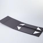 Foldable Sustainable Gift Box Packaging Black Paper Cardboard Magnetic Box Flat