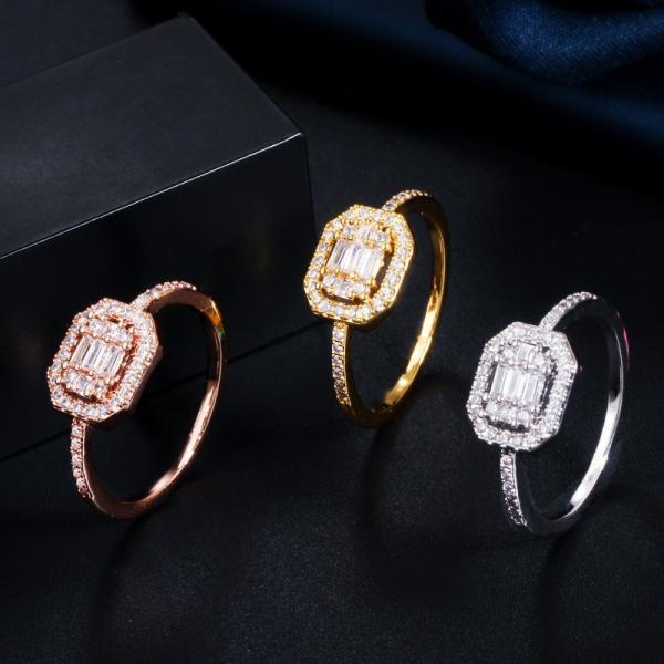 Princess Tiara Crown Sparkling Love Heart CZ Rings for Women Engagement Jewelry