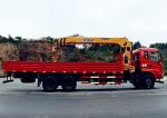 Dongfeng 10 Tons Hoisting Mobile Crane Truck Mounted With Hydraulic Straight 4