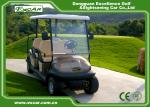 Brown 6 Seats Electric Buggy Car Aluminum Wheel 48V 3.7KW 630KG