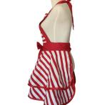 Stripes Cotton Apron Convenient Comfortable Wear Cute Pretty Plus Size Vintage