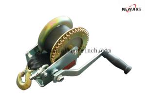 China Metal Manual Boat Winch / Hand Operated Winch 10m Marine Trailer Caravan 1200lb factory