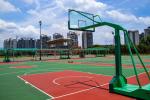Harmless Odorless Silicon PU Flooring Anti Slip Sport Flooring Red