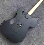 Top Quality 6 Strings Bones Black Skull Electric Guitar