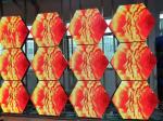OEM P4 Creative LED Display Screen Hexagon For Airport Subway
