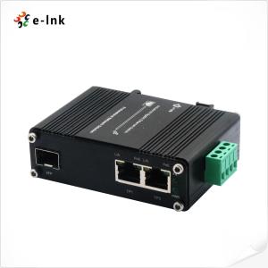China PoE Media Converter 2 Port 10/100/1000T 802.3at 30W To 1-Port 100/1000X Gigabit SFP factory