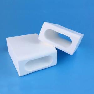 China Length 115mm Ceramic Protective Sleeve For Elliptic Hole Quartz Flow Tube factory