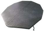 custom-made spa cover for wooden hot tub, red cedar spa, stainless steel spa -