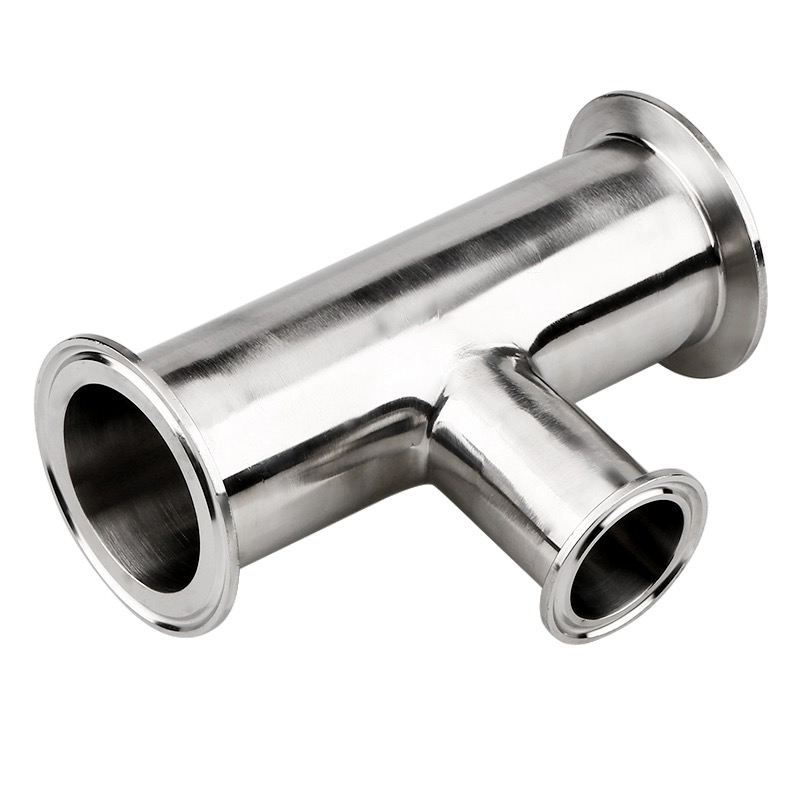 Customized Welding Connection Polished SS304/316L Sanitary Fittings Clamped Reduce Tee