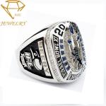 Custom Sports Team Championship Rings Silver Football Champions Ring With Your