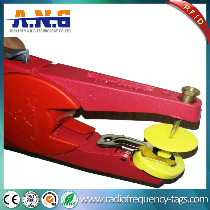 125KHz EM4305 TPU RFID Passive Rfid Animal Tags For Cattle Sheep , Dia 30mm
