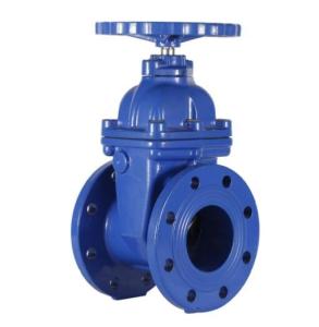 China Pn16 Dn100 Non Rising Stem Resilient Flanged Gate Valve Wedge Gate Valve 200psi Steel Gate Valve factory