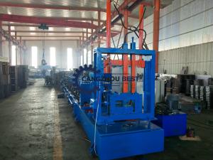 China Low Noise C Z Purlin Roll Forming Machine For Construction Building Material Machinery factory