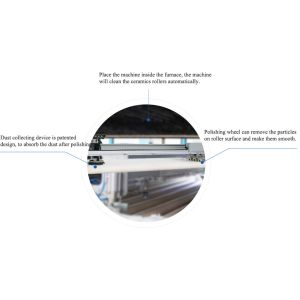 Automatic Glass Tempering Furnace Ceramic Roller Cleaning Robot,Ceramic Roller