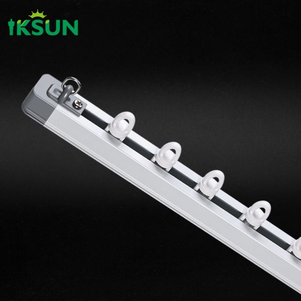 ISO9001 Telescopic Curtain Track Extendable Ceiling Mounted Curtain Rod Runner