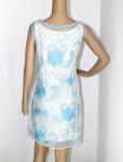 V neck sleeveless ladies evening dresses with polyster