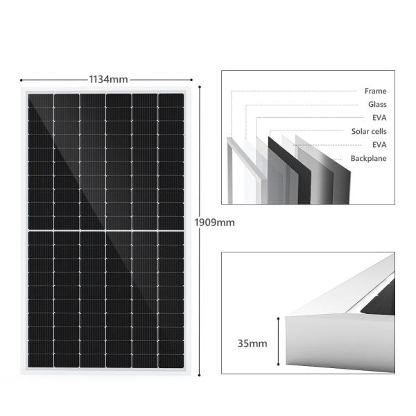 Flexible Solar Monocrystalline PV Panels Mono Half Cell 100watt 150 Watts 500w