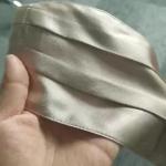 Pleated 3 Layer 19mm Mulberry Silk Face Mask Luxury Personal Care