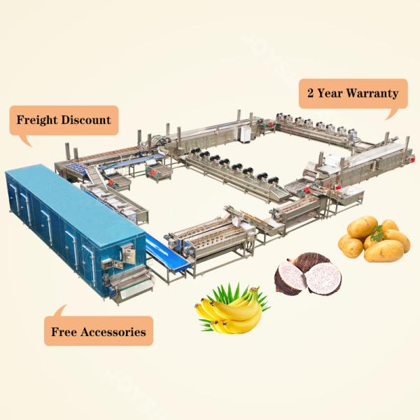 Electric Heating Automatic Cassava and Potato Plantain Banana Chips Making